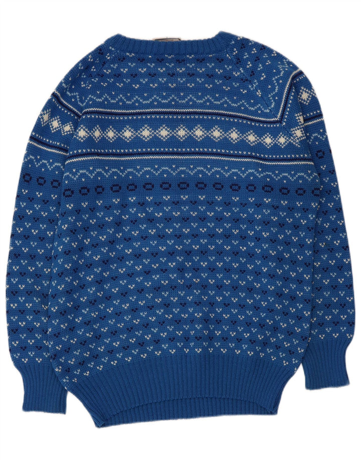 Levi's Pull Crew Neck Jumper Homme Bleu Géométrique Acrylique