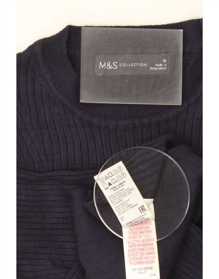 Marks & Spencer Chemisier pour femme UK 10 Small Bleu marine Viscose