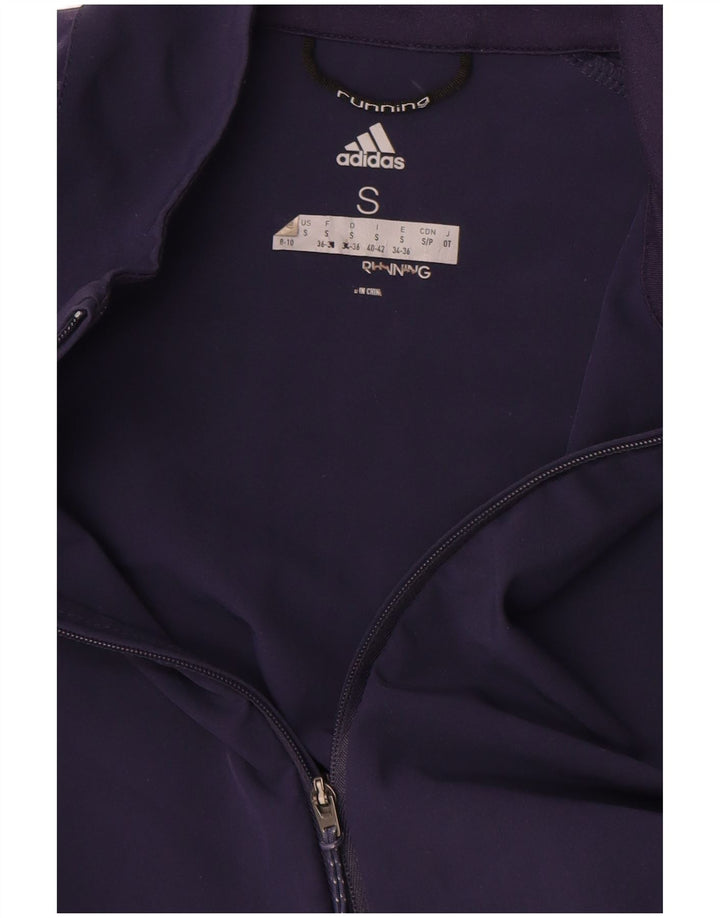 Adidas Veste de survêtement de course pour femme UK 8/10 Petit Bleu marine