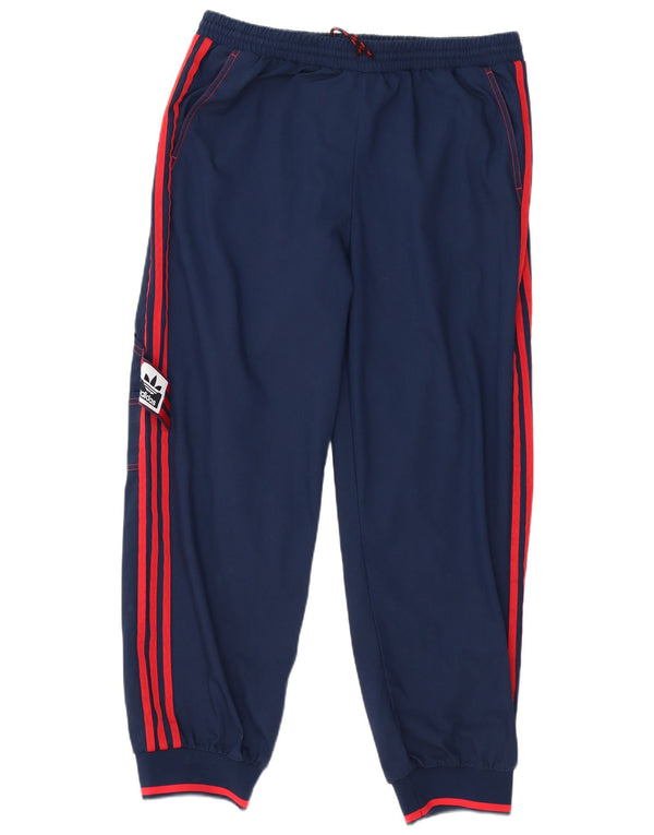 Adidas Pantalon de survêtement cargo pour femme Joggers UK 22 3XL Bleu marine Coton