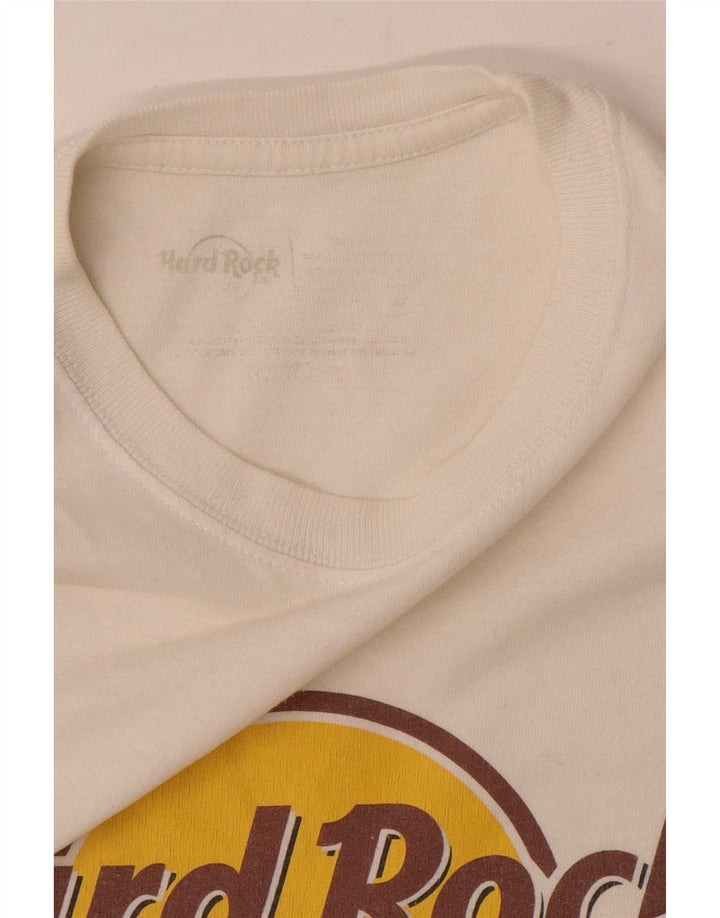 Hard Rock Cafe T-Shirt Paris Graphique Homme Blanc Moyen