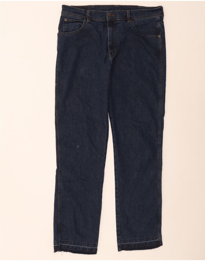 Wrangler Jean droit coupe droite W36 L32 en coton bleu pour homme