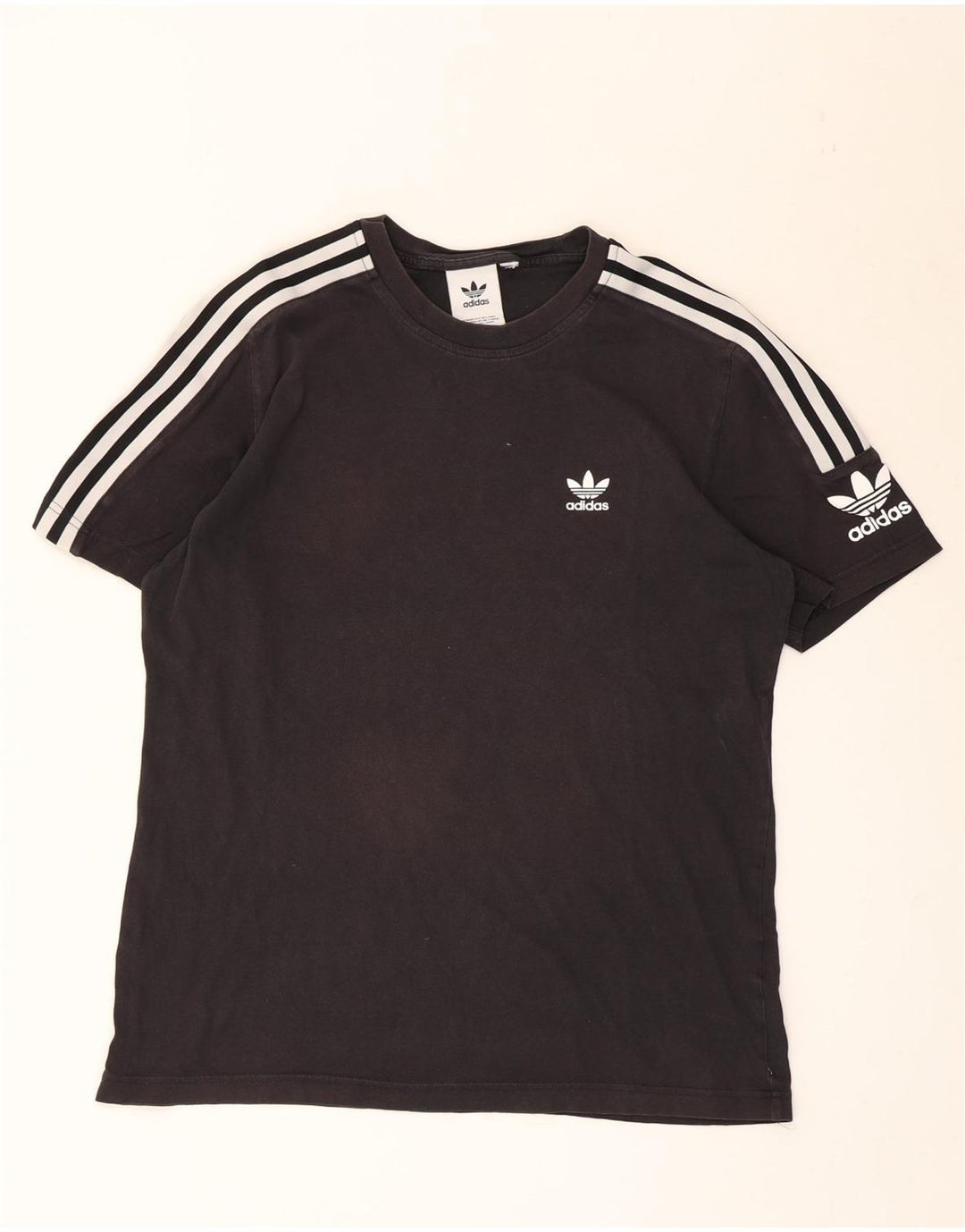 Adidas T-Shirt Homme Haut Noir Moyen Coton