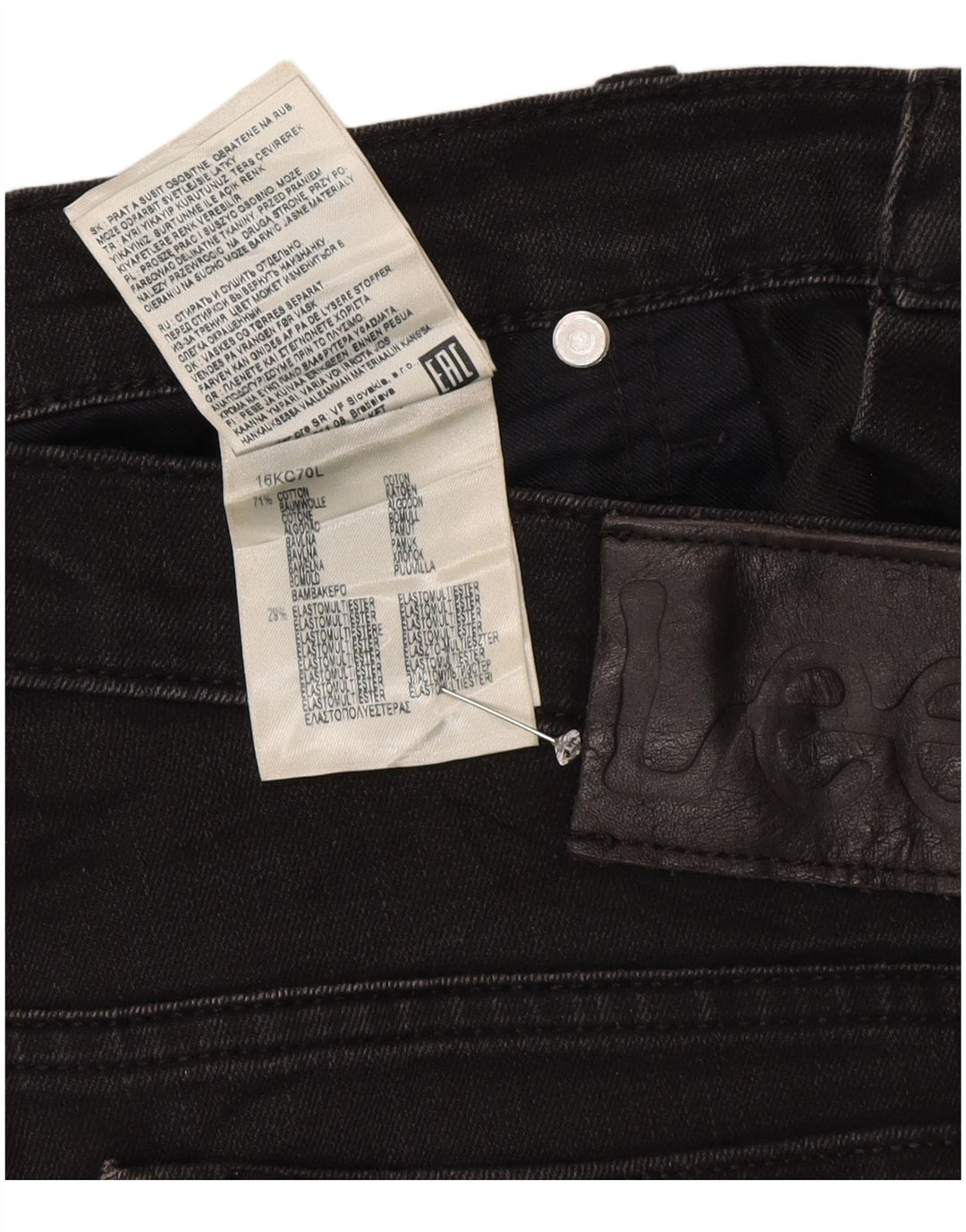 Lee Jean Slim Homme W34 L34 Gris Coton