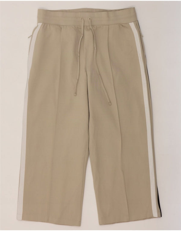 Marks & Spencer Pantalon de survêtement court pour femme UK 18 XL Beige Colourblock