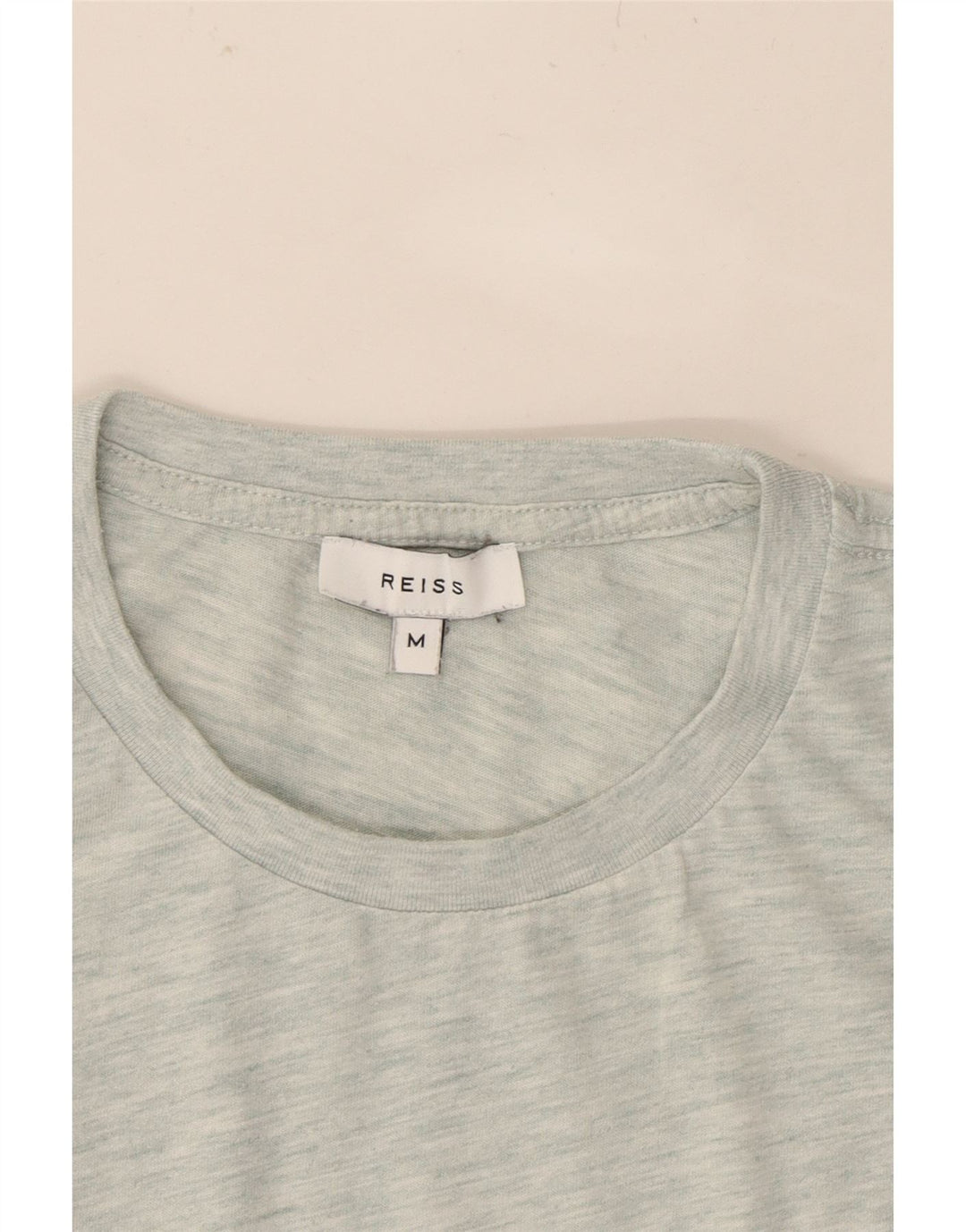 REISS Mens T-Shirt Top Medium Grey Flecked Polyester Vintage Reiss and Second-Hand Reiss from Messina Hembry 