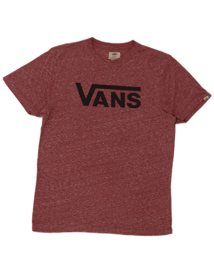 VANS T-shirt graphique pour hommes, moyen, marron moucheté