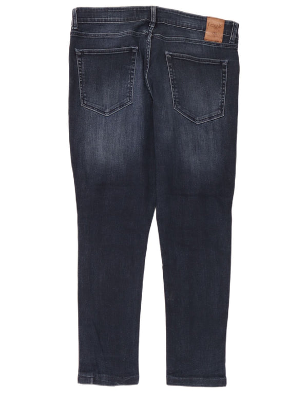 French Connection Jean slim effet vieilli W36 L28 homme bleu marine en coton