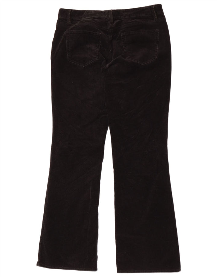 Eddie Bauer Pantalon bootcut en velours côtelé pour femme US 8 Medium W30 L31 Noir