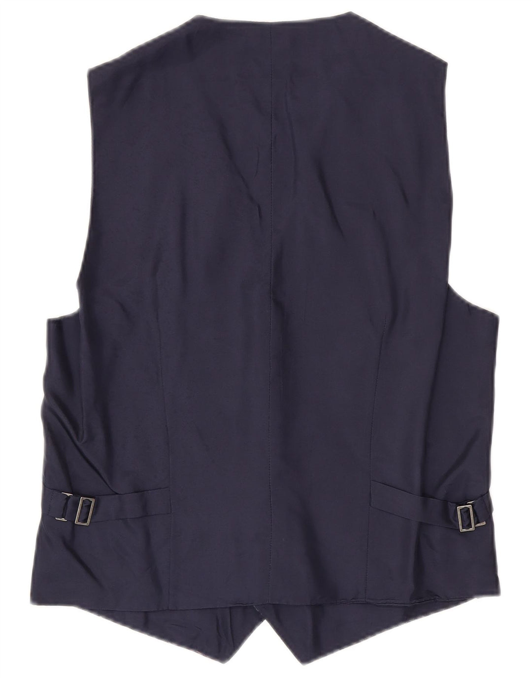 VINTAGE Gilet Homme Petit Bleu Marine Paisley