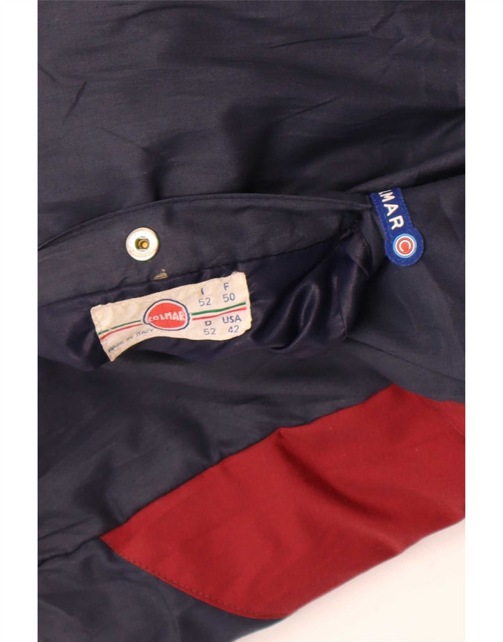 Colmar Veste réversible graphique pour homme IT 52 XL Bleu marine Colourblock