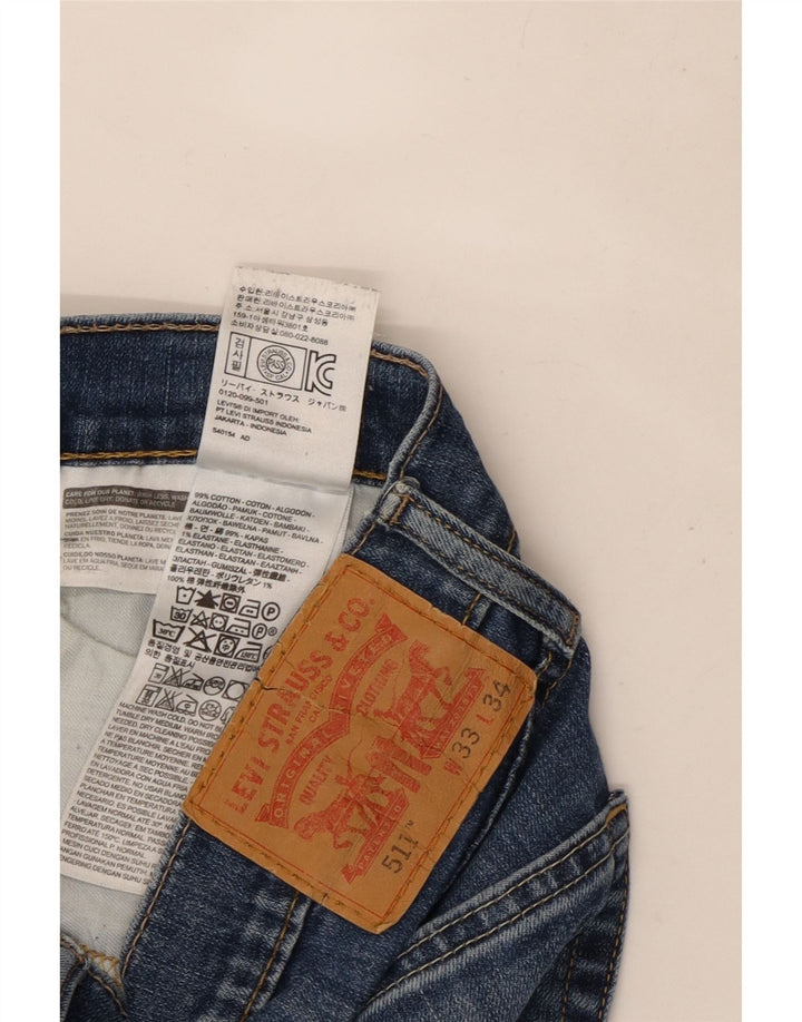 Levi's Jean Slim 511 Homme W33 L31 Bleu Coton