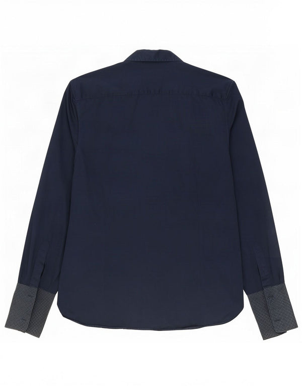 Ted Baker Chemise formelle pour homme Taille 15,5 Bleu marine moyen à pois