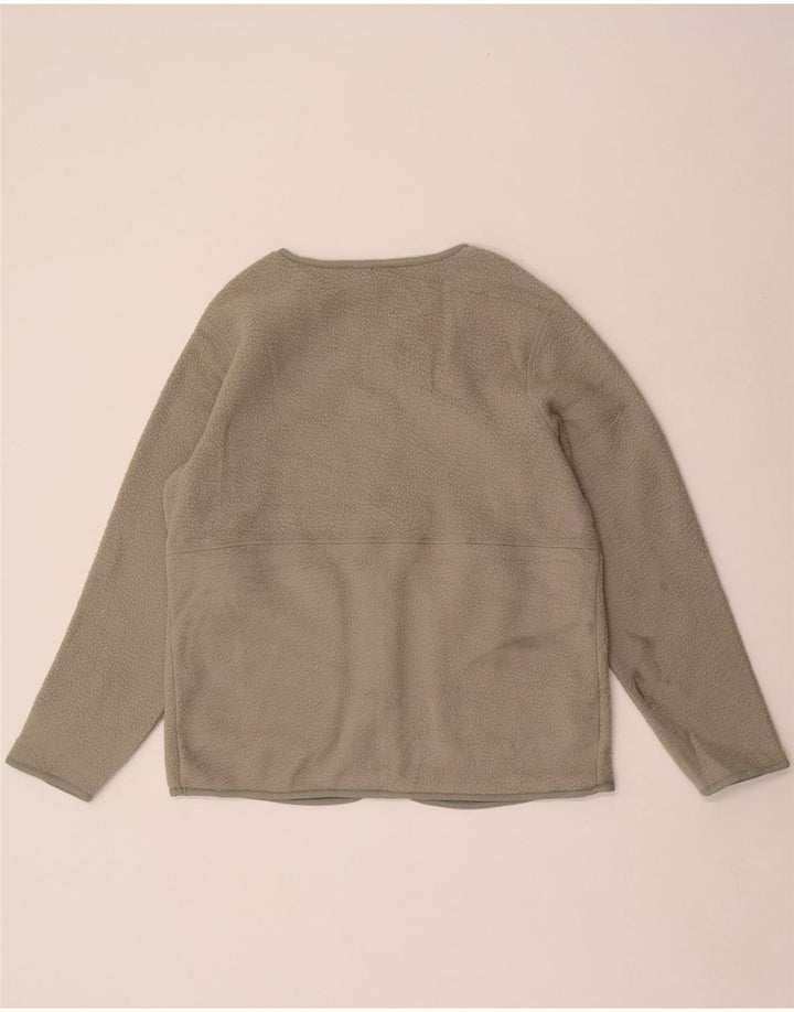 Marks & Spencer Veste polaire pour femme UK 14 Medium Kaki Polyester