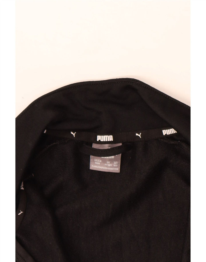 PUMA Veste de survêtement graphique pour garçon 11-12 ans Noir