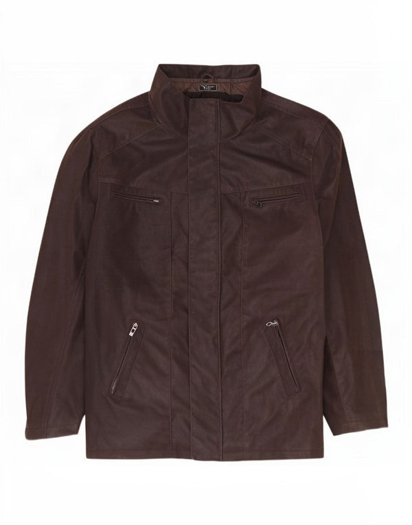 Rino & Pelle Veste en similicuir homme IT 52 XL Marron Polyester