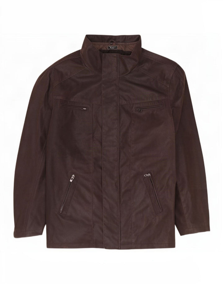Rino & Pelle Veste en similicuir homme IT 52 XL Marron Polyester