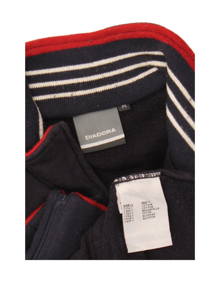 DIADORA Veste de Survêtement Graphique Homme Bleu Marine Moyen Coton