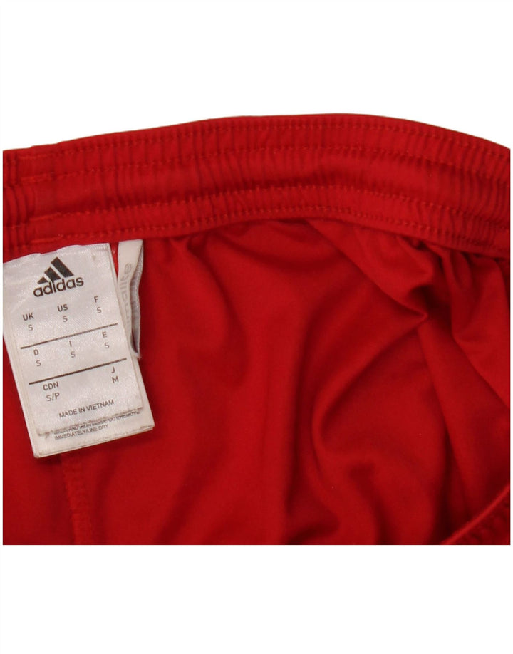 Adidas Short de sport Climalite pour homme, petit, rouge, polyester