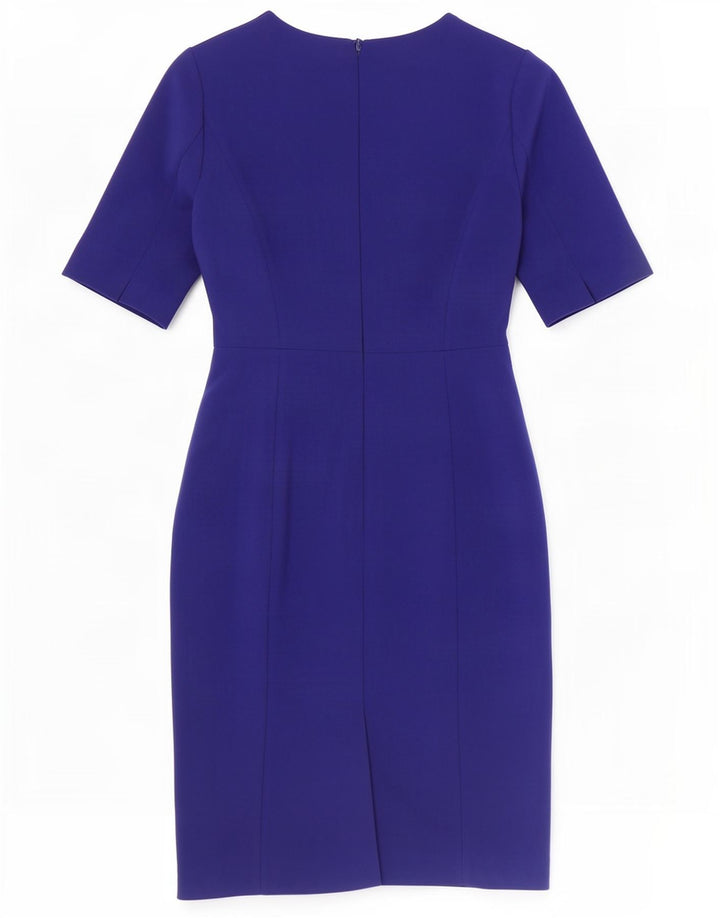 Hobbs Robe fourreau pour femme UK 10 Petit Bleu Polyester