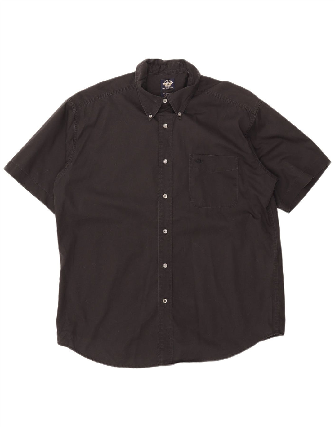 DOCKERS Chemise à Manches Courtes Homme Large Noir Coton