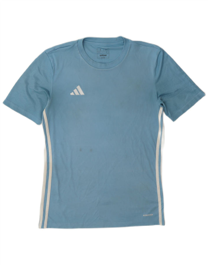 Adidas Hommes Dri Fit Slim T-Shirt Haut Petit Bleu