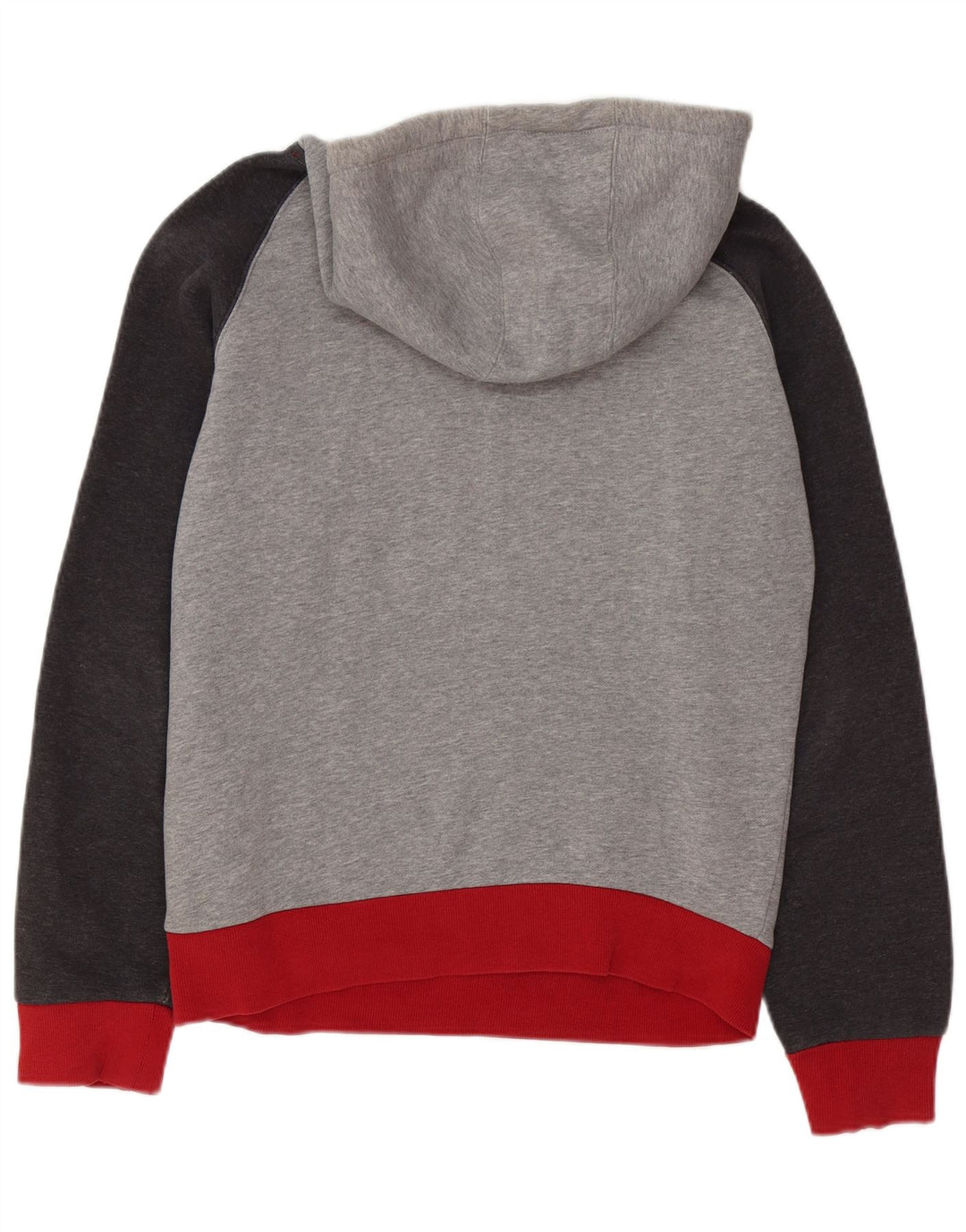 Quiksilver Pull à capuche pour homme en coton color block gris moyen