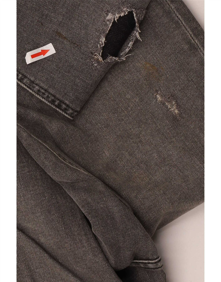 Zara Jean slim vieilli pour homme EU 40 Medium W31 L31 Gris Coton