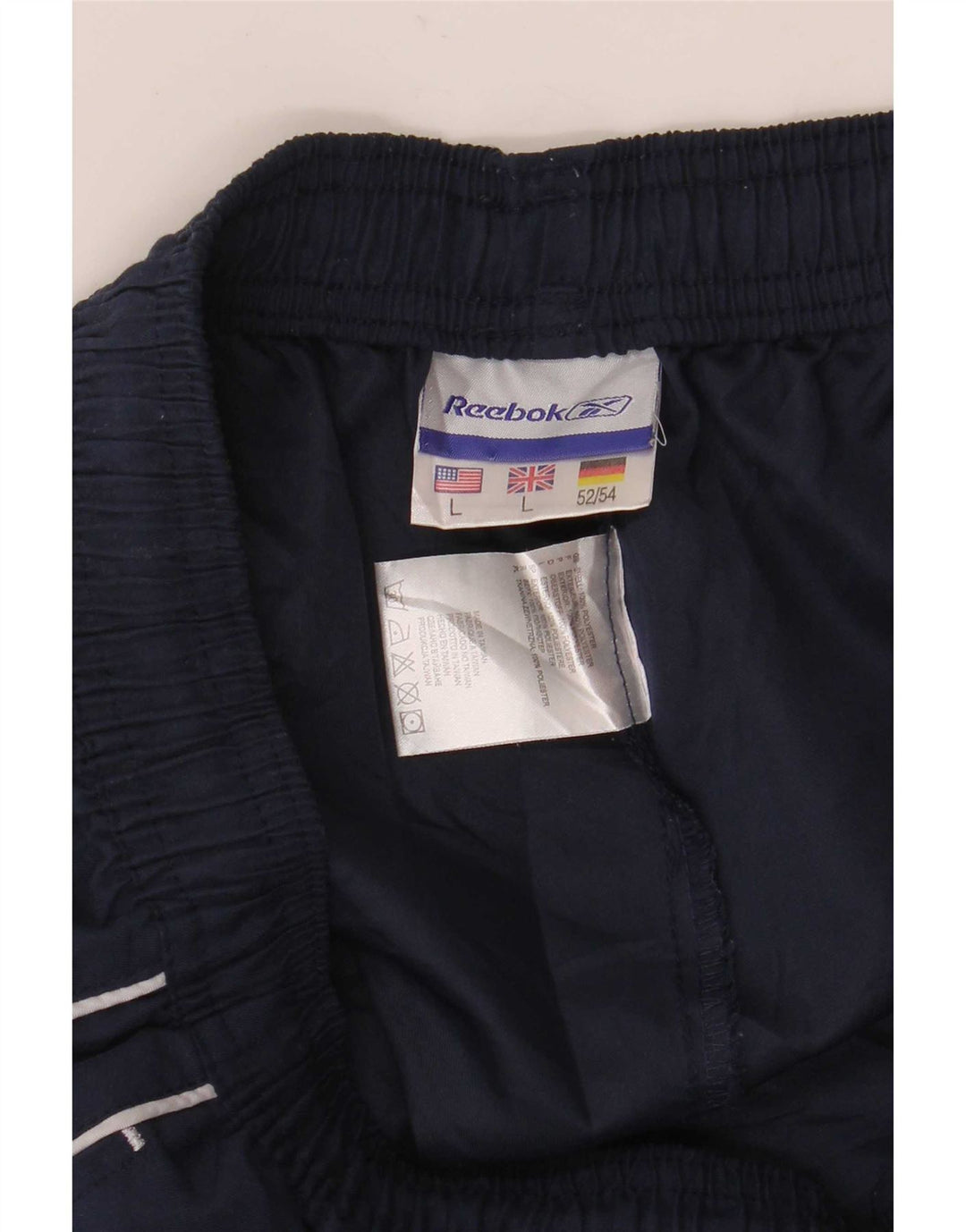 Reebok Pantalon de Survêtement Graphique Homme Large Bleu Marine Polyester