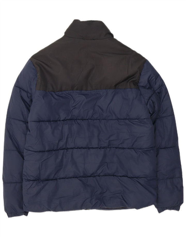 Jack & Jones Veste matelassée pour homme UK 38 Bleu marine moyen Colourblock