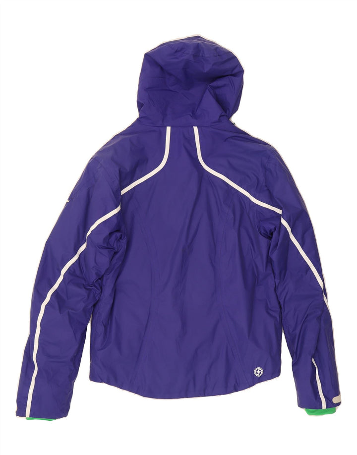 COLMAR Womens Hooded Windbreaker Jacket IT 46 Large Blue Polyamide Vintage Colmar and Second-Hand Colmar from Messina Hembry 