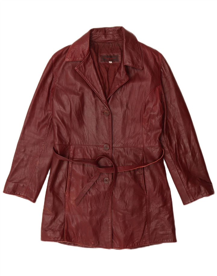 NOUVELLE COLLECTION Manteau en cuir pour femme IT 42 Cuir marron moyen