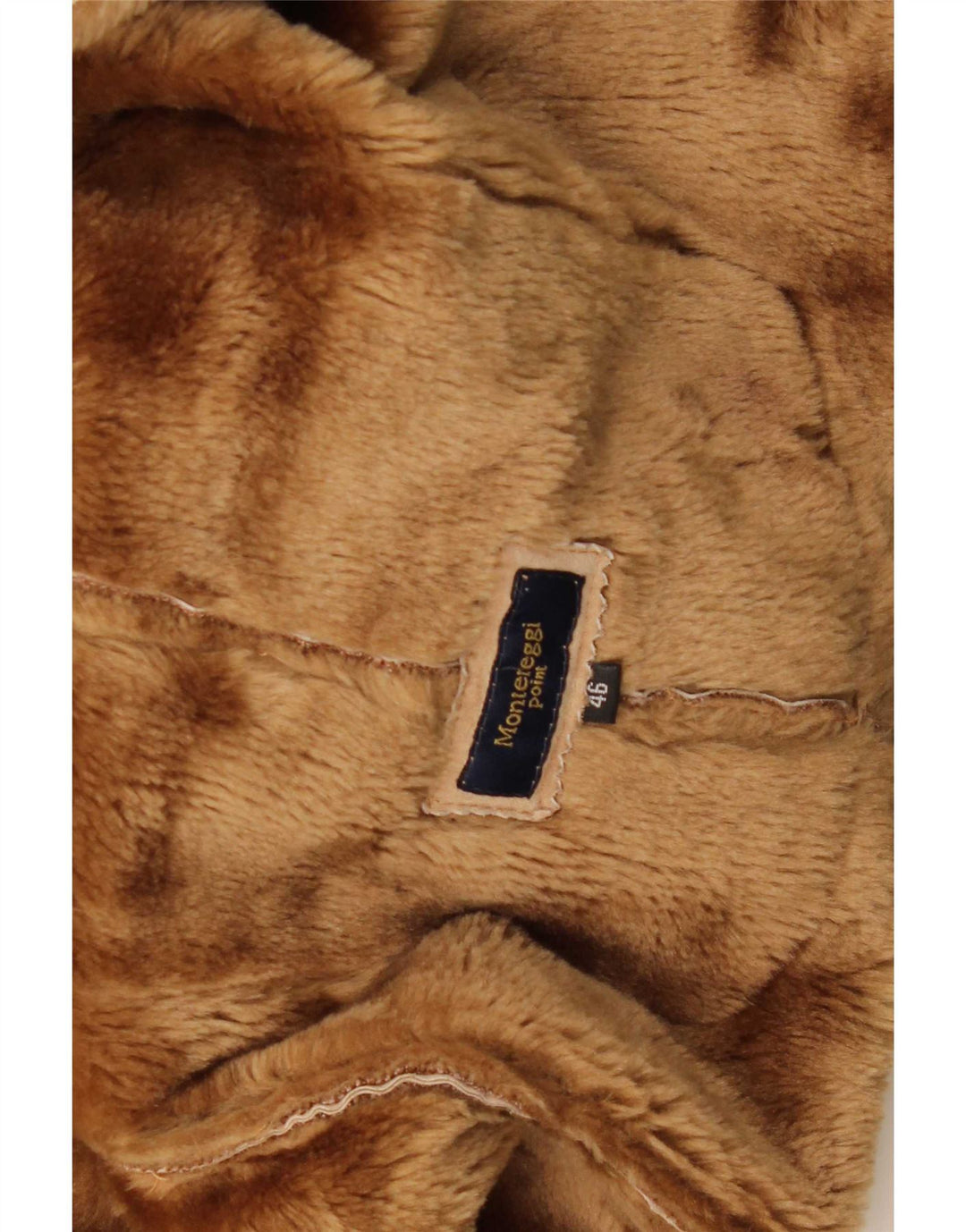 Montereggi Manteau en peau de mouton pour femme IT 46 Grand cuir beige