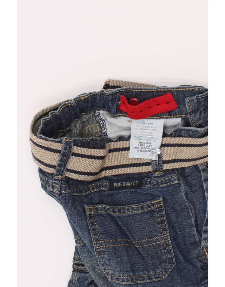 Wrangler Short cargo en jean pour garçon 3-4 ans W22 Bleu coton