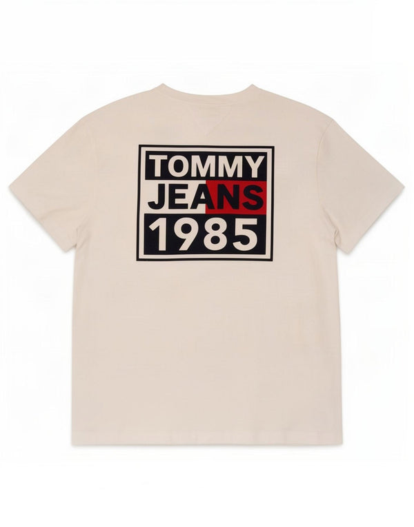 Tommy Hilfiger T-shirt graphique pour homme XL Blanc Coton