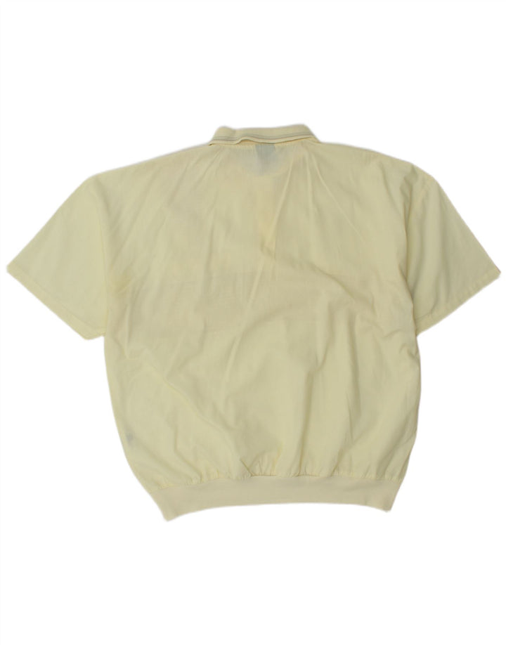 CANDA Chemise pull à manches courtes pour hommes IT 52/54 grandes rayures jaunes