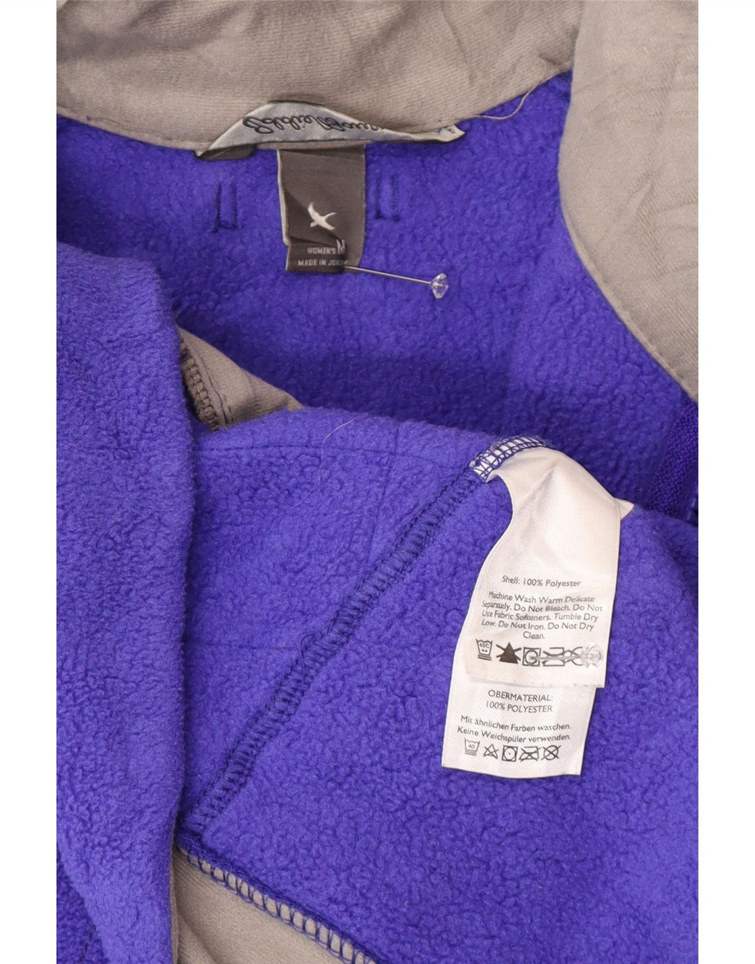 EDDIE BAUER Veste polaire pour femme UK 14 Violet moyen Polyester