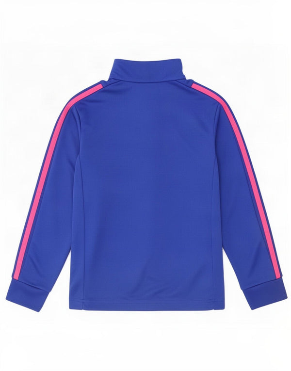 Adidas Filles Climalite Zip Neck Pull Survêtement Top 7-8 Ans Bleu