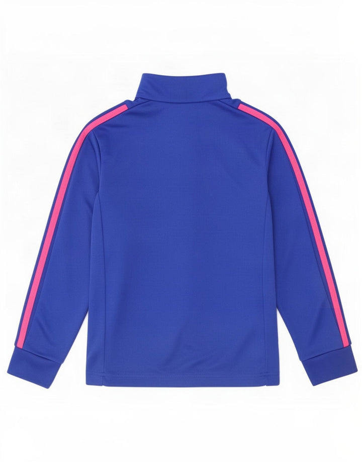 Adidas Filles Climalite Zip Neck Pull Survêtement Top 7-8 Ans Bleu