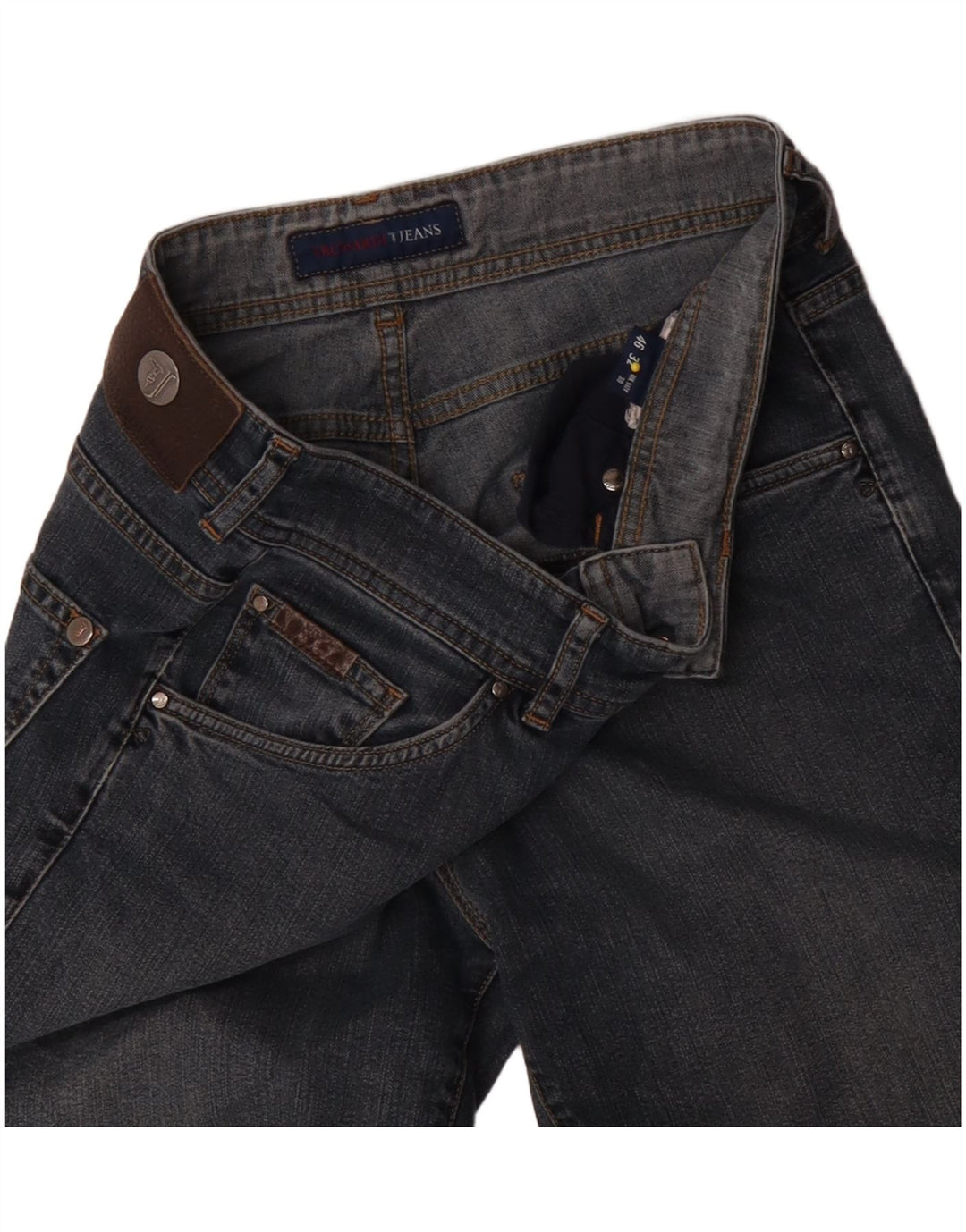 Trussardi Femme Jean Droit W30 L31 Bleu