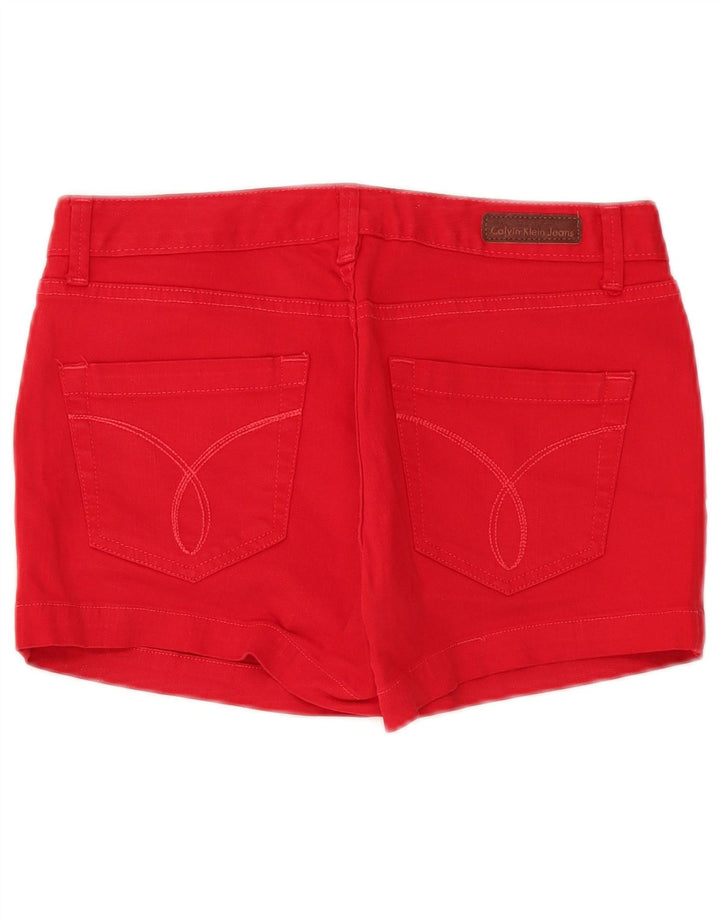 Calvin Klein Short en jean pour femme W26 Petit coton rouge