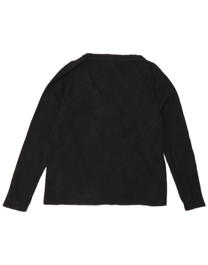 J. CREW Haut à manches longues pour femme UK 16 Large Noir