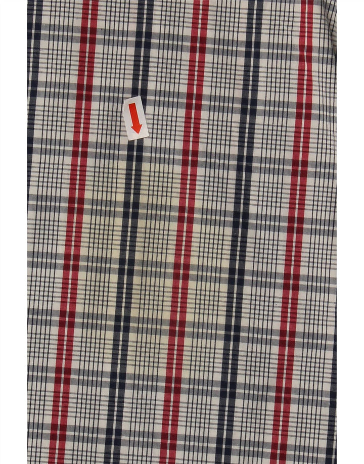 Levi's Chemise à Manches Courtes Coupe Standard Homme Bleu Moyen Carreaux Coton