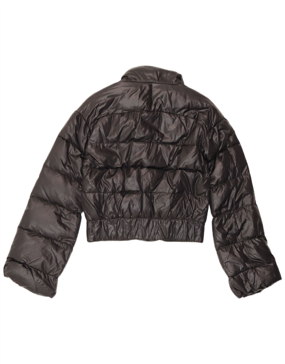 Just Cavalli Veste matelassée à capuche courte pour femme IT 42 Noir moyen Polyamide