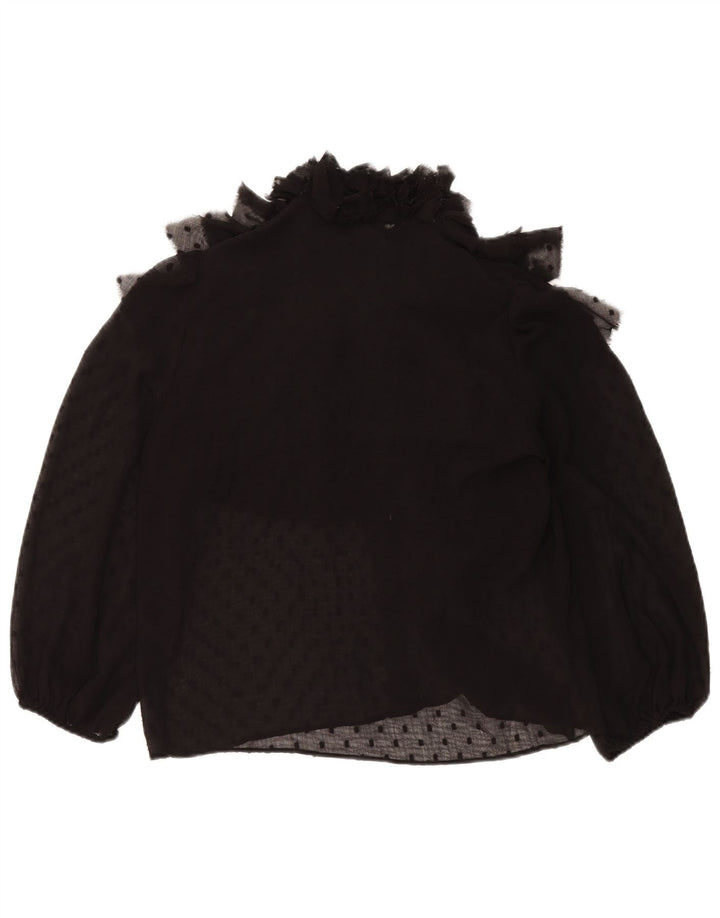 Zara Chemisier surdimensionné pour femme UK 10 Petit Noir à pois
