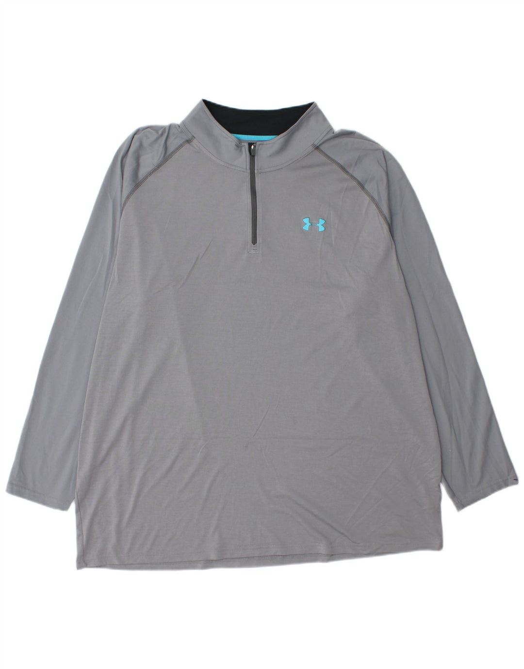 UNDER ARMOUR Haut de survêtement à col zippé Heat Gear pour homme 3XL Gris