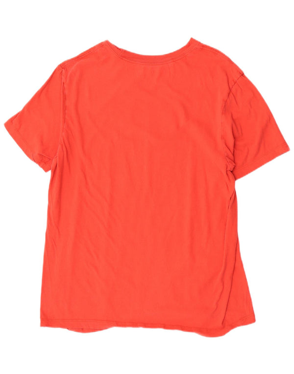 Nike Homme T-Shirt Graphique Haut Rouge Moyen Coton