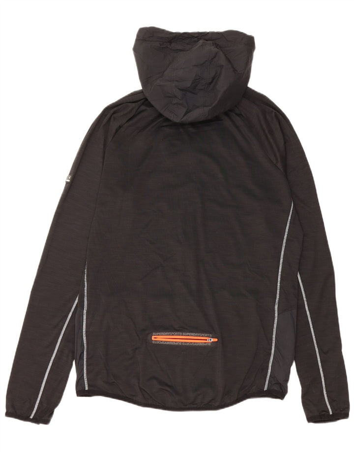 Superdry Veste de survêtement graphique Athletic Fit pour hommes, grand noir