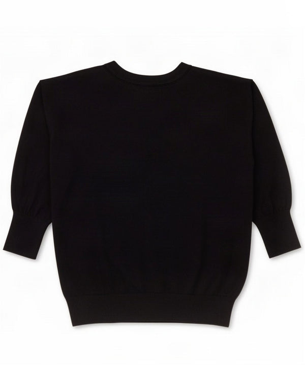Falconeri Pull col en V pour femme UK 44 Medium Noir