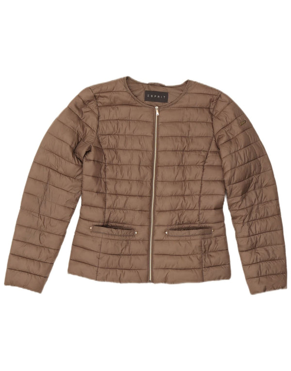 Esprit Veste matelassée surdimensionnée pour femme UK 6 XS Marron Polyester
